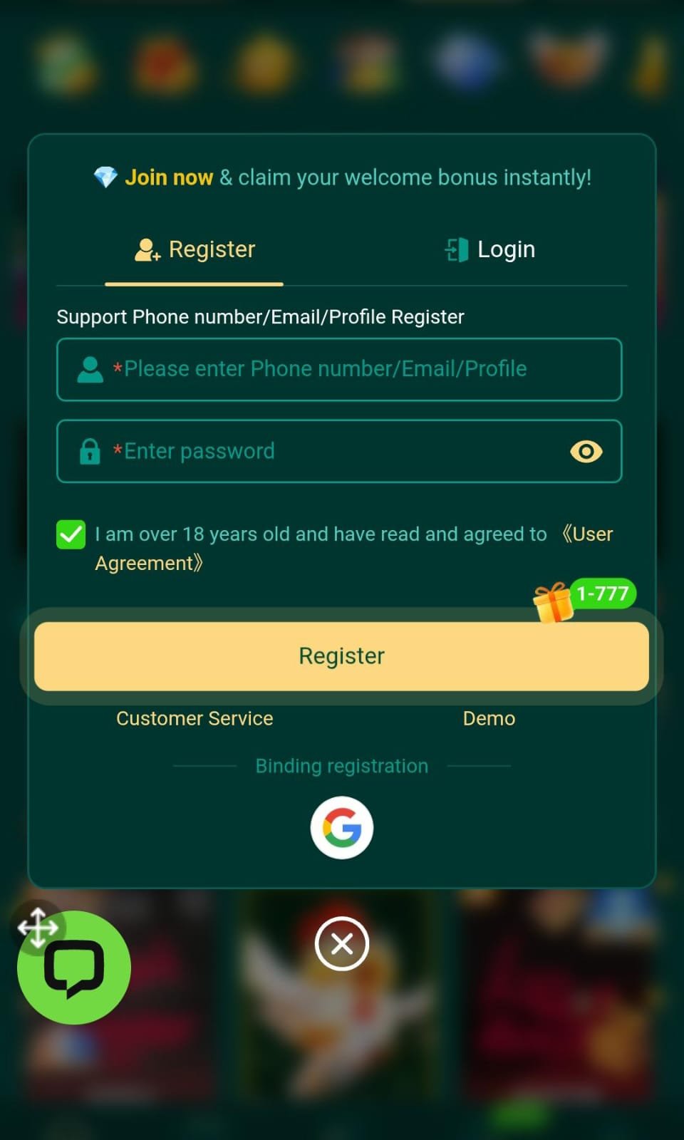 XO3 Game Register Photo