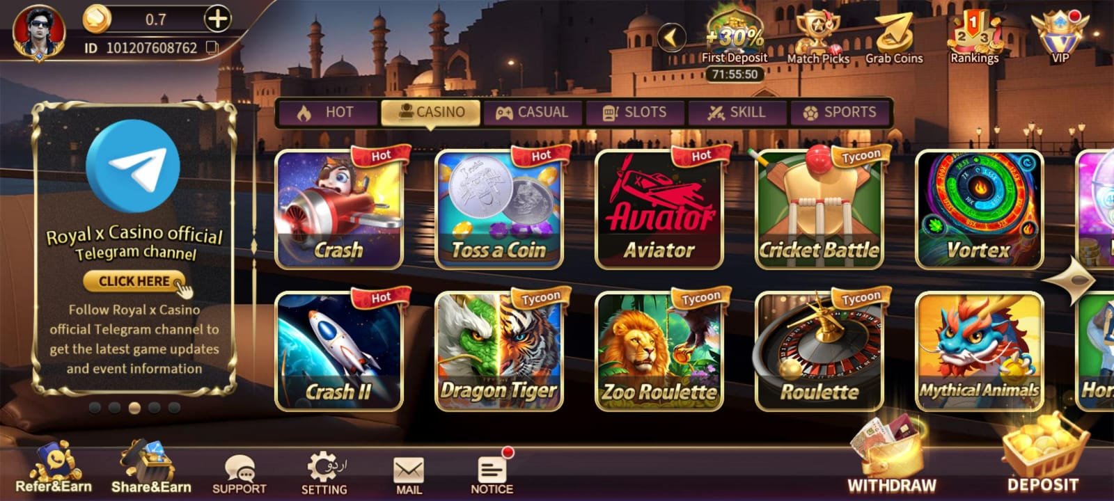 Royal X Casino Game APK Download